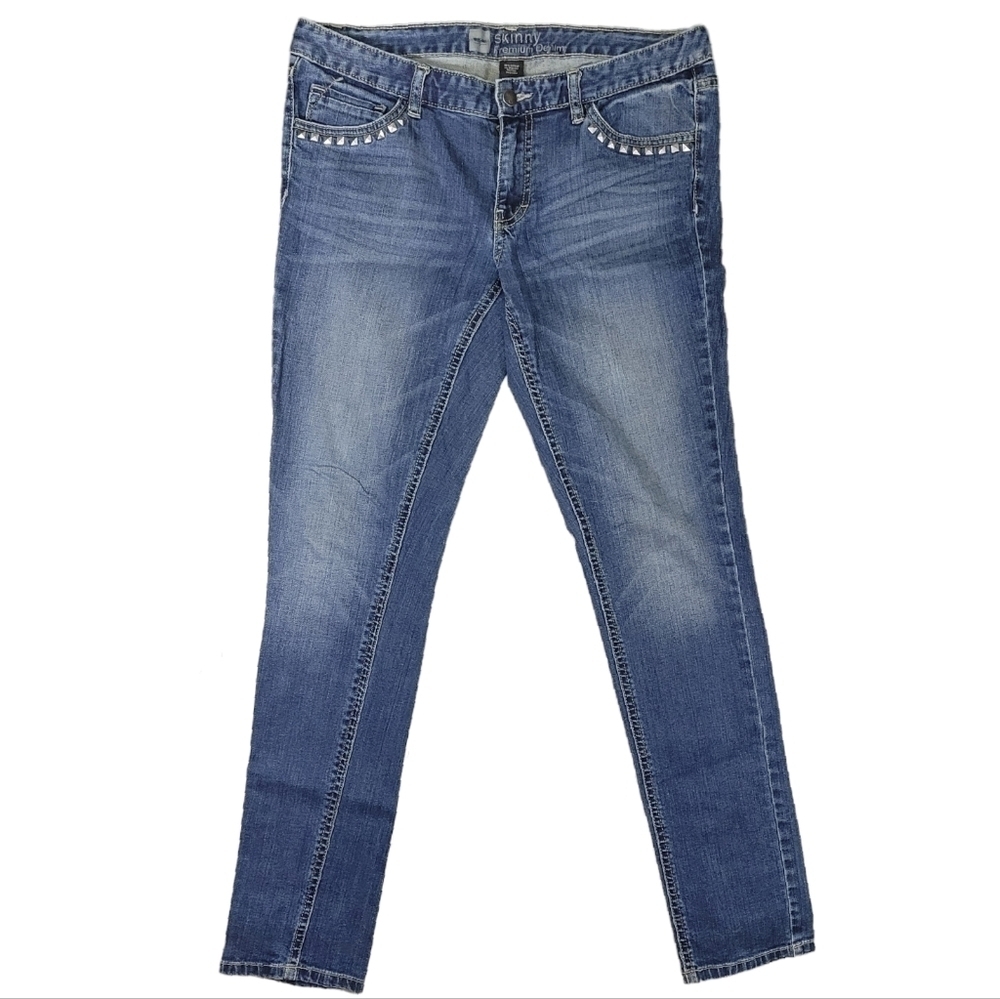 Mossimo Premium Studded Skinny Denim Jeans Size 10